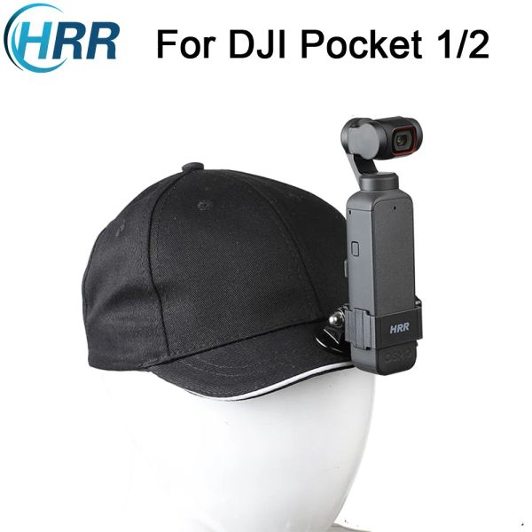 Accesorios Sombrero de tapa HRR con soporte de soporte de la cámara de acción para DJI Osmo Pocket 2 Fulterpers View Head Strap Accessories