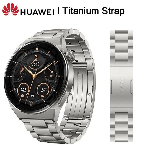 Accessoires Huawei 100% bracelet de montre en titane d'origine pour montre Huawei gt3 Pro / GT 2 Pro / GT2 46mm GT 3 46mm 22mm bracelet de montre Gt