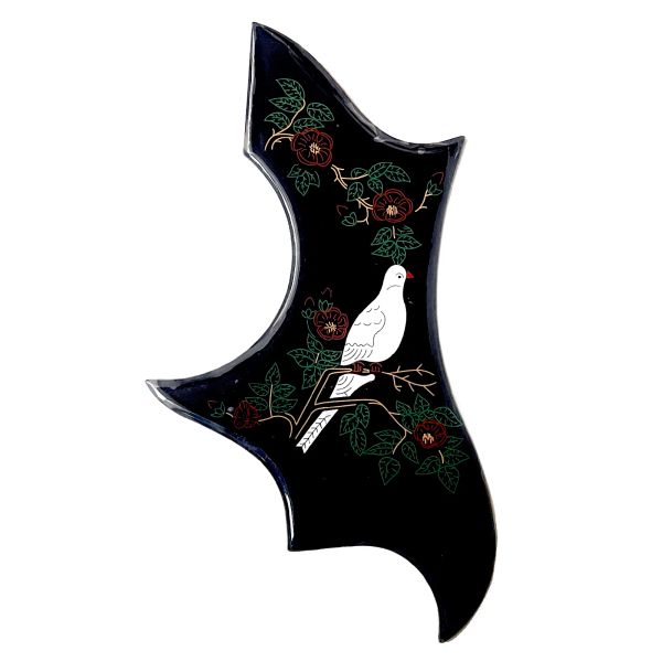 Accessoires Hummingbird Abalone Plectrum Guard, acoustique guita pickguard, auto-adadhésive, épaissis, 2 mm, remplacement de la pièce de guitare