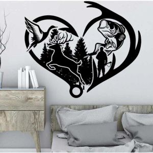 Accessoires Hunter Lifestyle Hunting Wall Sticker Wild Duck Deer Fishing Forest Adventure Holiday House Hunting Ground Dress Up Vinyl Decal