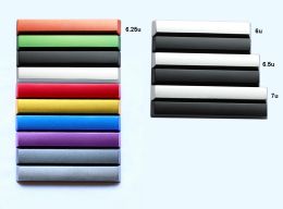 Accessoires idéaux de barre d'espace en métal solide clavier de jeu mécanique OEM 6U 6.25U 6.5U 7U KEYCAP RED Black Silver Gol