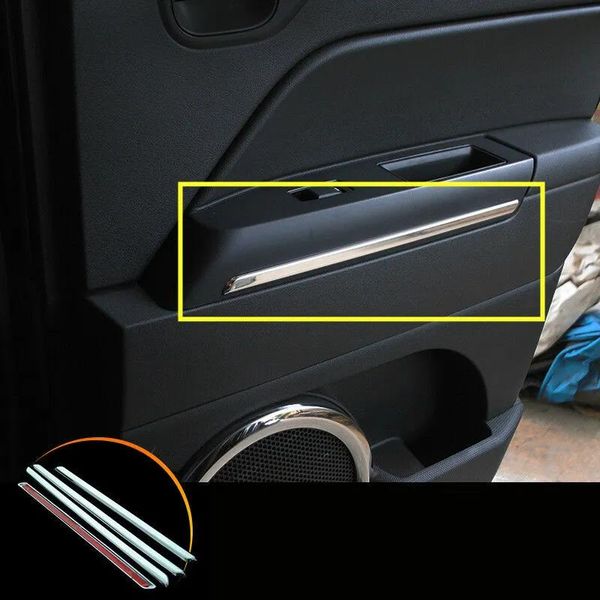 Accesorios Cubierta de moldura de molduras de la puerta del automóvil interno 4 PCS para Jeep Patriot 20112015 663591889371