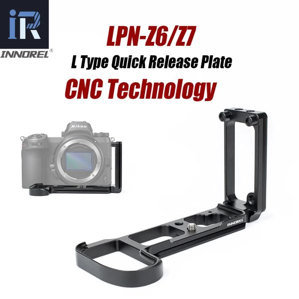 Accessoires Innorel LPNZ6 / Z7 L GRADE MAIN PLAQUE DE PLAQUE DE LA PLAQUE À LA PLAQUE POUR NIKON Z6 / Z7 Tripod Tripod Head for vertical ou horizontal