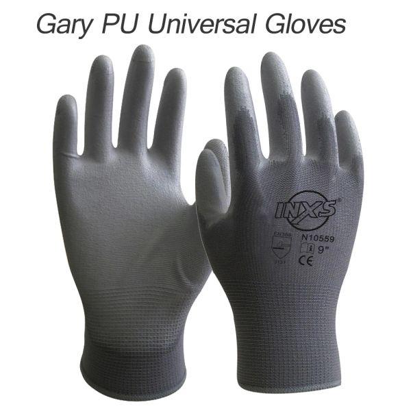 Accessoires inxs nouveaux 120 paires polyester nylon pu revêtement de co-en-revêtement gants de travail pour les constructeurs du jardin de pêche