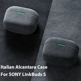 Accessoires Étui en alcantara italien pour Sony Linkbuds S Luxury Cuir souple MAIN MAIN MAIN MAIN