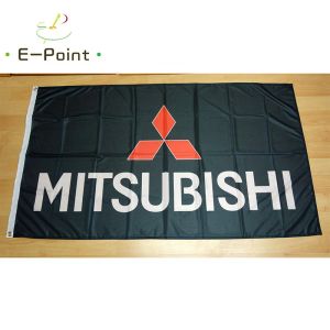 Accessoires Japan Mitsubishi Auto Racing Vlag 3ft * 5ft (90*150 cm) Grootte Kerstversiering voor Thuis Vlag Banner Indoor Outdoor Decor HYK029