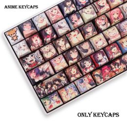 Accessoires Anime japonais Keycaps 132 touches PBT Keycap Dyesub XDA Profil pour Cherry MX Gateron Kailh Switch Keyboard Mécanical Custom