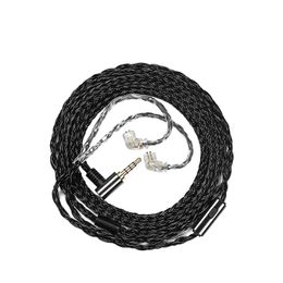 Accesorios JCALLY JC16S Cable de actualización OFC de 16 núcleos con micrófono Cable de actualización de auriculares HIFI para KZ ZAS ZSX ZS10 PRO CRA C12 BAX VX V90