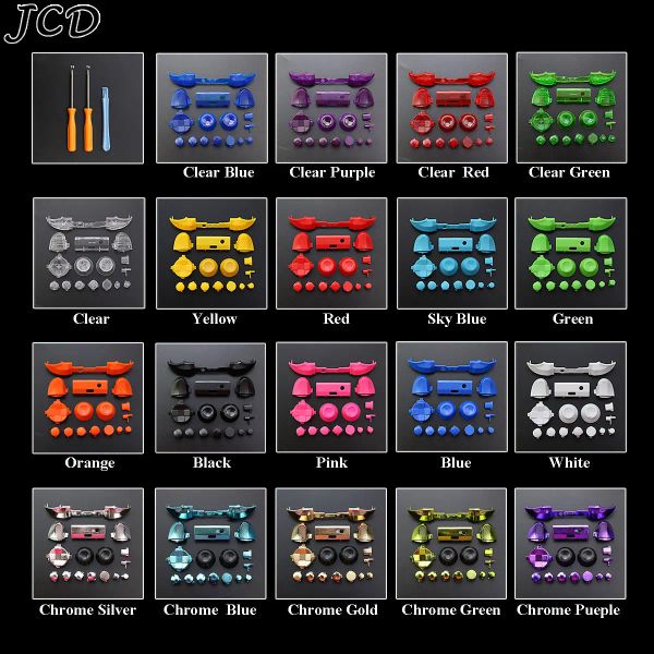 Accessoires Boutons de remplacement JCD pour Xbox Series S X Controller LB RB LT RT BOMPERS TRANGER