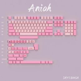 Accessoires JCM ANIME PBT KEYCAPS 143 touches Cherry Dye Sub Keycap Aniah pour le clavier mécanique personnalisé Coup de clés d'anime mignon Set Tester68 RK61