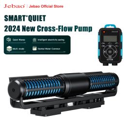 Accessoires Jebao Jecod 2024 CrossFlow Pump ECP WiFi Fish Tank Aquarium Waterpomp Externe LCD -controller Remote Reef Tank Saving