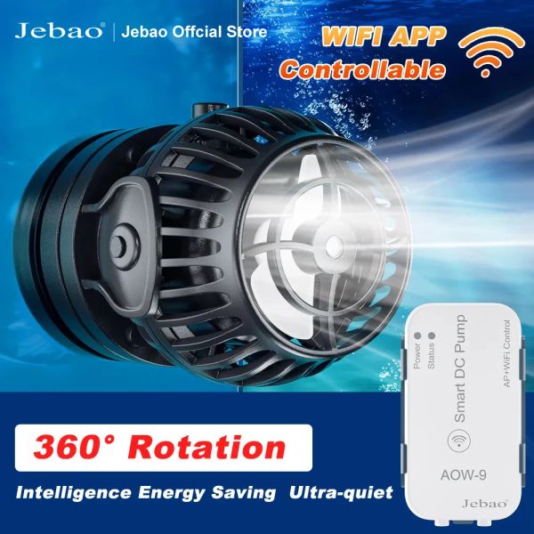 Accesorios JEBAO JECOD NEW AOW Series Bomba de olas Filtro de bomba de agua de acuario 12V 24V 6W 12W 23W 35W Fish Tank Bomba de operación ultra silenciosa