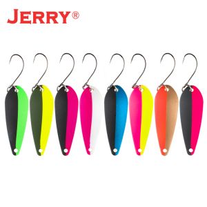 Accessoires Jerry Aries 3,5 g 5g Trout Metal Kit cuillère UV Couleurs Spinner Bait Baubles Baubles Pike Perch Freshwater Micro Fishing Lure Pesca