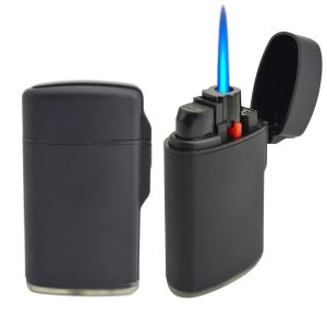 Accessoires Torche à jet Light Blue Flame Butane Gas à gaz à trait de vent plus léger Refilable Cigarette Cigarette Pignon de flamme réglable