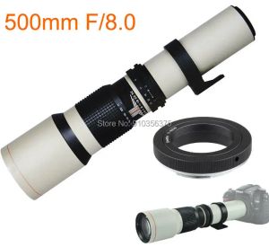 Accessoires Jintu 500mm F/8 Super telefoto Lens Handmatige Focus Zoomlens geschikt voor Canon Nikon Sony Nex DSLR Camera Wildlife Photograp