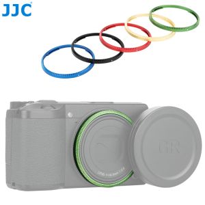 Accessoires JJC Anneau d'objectif en aluminium durable pour Ricoh Gr III GRIII GR3 Camera Remplace Ricoh Gn1 Lens Decoration Ring Cap