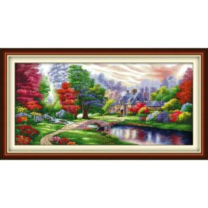 Accessoires Joy Sunday The Ambilight Landscape Painting Home Decor Count Print OnCanva Cross Kit Diy1114CTEMBroidery Needle Work Set