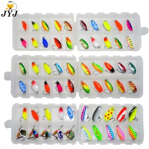 ACCESSOIRES JYJ 2G 2,5 G 3G 3,4G 4,5G LUR LUR METAL LURE BAIT SPOON, Small Spinner Lure Appât pour Walleyes, Crappie, Bass, Trout Tackle Lure