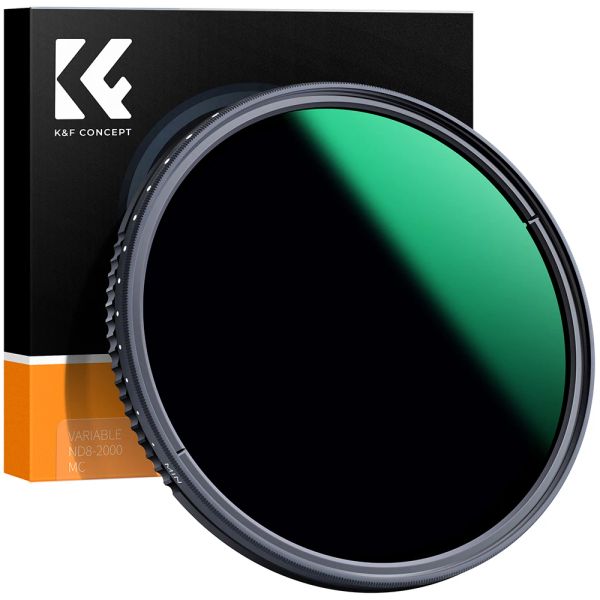 Accessoires KF Concept 67 77 mm 82 mm Variable Neutral Filtre de densité ND8ND2000 Réglable ND Filtre 24 Revêtements multicouches pour lentilles de la caméra