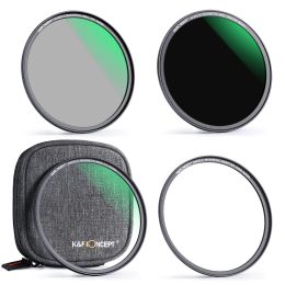 Accessoires K F Concept Kit de filtre magnétique ND1000 MC UV CPL Ultra Slim Filter Easy Installer Camera Lens and Filter Pouch 62mm 67mm 77mm 82mm