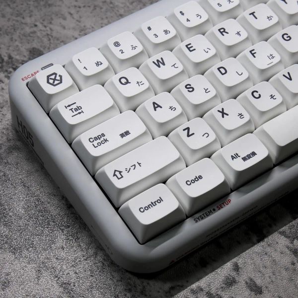 Accessoires K135 Keycap blanc minimaliste PBT SUBLIMATION THERMAL XDA CAPE DE CLACE JAPAPELLE TRUEL