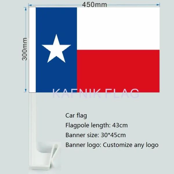 Accessoires KAFNIK,30X45C Texas drapeau suédois voiture fenêtre drapeau pôle voiture décoration livraison gratuite
