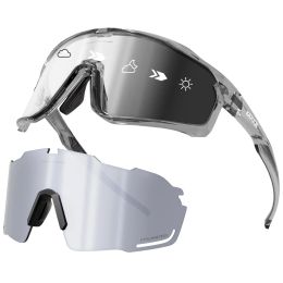 Accessoires Kapvoe Lunettes de soleil à cyclisme photochromiques pour hommes verres de vélo MTB Color Polaris