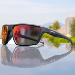 Accessoires Kapvoe gepolariseerde mannen Sunglases UV400 Bescherm Eyewear voor mannen Visserscyclingbril Rijden Rijden klimmen Buiten zonnebrillen Sport