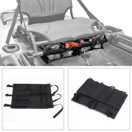 Accesorios Bolsa de almacenamiento de asiento de kayak Correa ajustable Mala de nylon Organizador de asiento de aluminio accesorios para deportes de pesca de deportes de agua accesorios