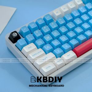 Accessoires KBDIY 164 touches SA Profile Keycaps pour le clavier mécanique Lilith Keycap Keycap Double Shot personnalisé 7U Capes de clé bleu bricolage pour GMK67