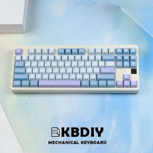 Accessoires KBDIY 173 toetsen/Set Cherry Profile PBT KeyCap Gmk Illusion Diy Custom Blue Key Caps voor MX Switch Mechanical Gaming Keyboard Cap