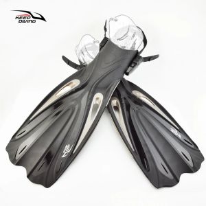 Accessoires Keep Diving Talon ouvert Plongée sous-marine Longues palmes réglables Palmes de natation en apnée Spécial pour bottes de plongée Chaussures Monofin Gear