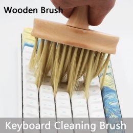 Accessoires Clavier Nettoyage Brosse mécanique Keycaps Keycaps Wood Cleaner Brush Soft Computer Révocation en bois Clavier Clavier ACCESSOIRES