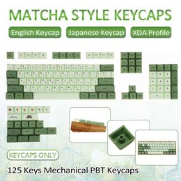 Accessoires Keycaps 125 touches PBT Keycap DYESUB XDA profil Matcha japonais anglais capuchon de clé pour clavier mécanique de jeu pour MX Switch