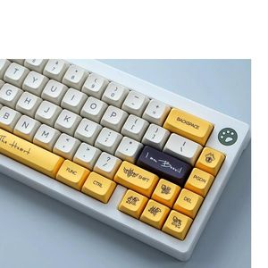 Accessoires Keysland XDA PBT colorant sous Keycaps 144 touches Demon Bee Honey Milk For Cherry MX Switch Mechanical Keyboard GMMK PRO IK75 GMK Clone