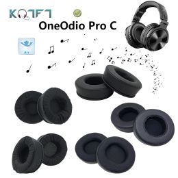 KQTFT – oreillettes de remplacement en velours, peau protéinée, respirantes, pour casque OneOdio Pro C, pièces de casque, housse de coussin, bonnets