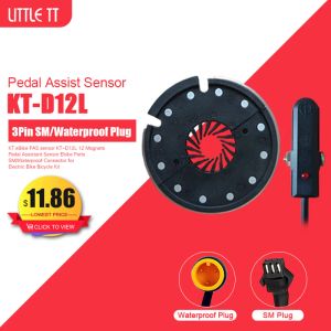 Accessoires KT EBIKE PAS CAPEUR KTD12L 12 AIGNEMENTS PEDAL ASSISTOR CAPTEUR PIEURES EBIKE SM / CONNECTEUR IMPLIPATIV