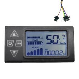 Accessoires LCD DIVIKE Affichage du tableau de tableau du tableau de bord 24V 36V 48V 60V S861 pour le panneau de commande du contrôleur BLDC à vélo électrique (bougie SM)