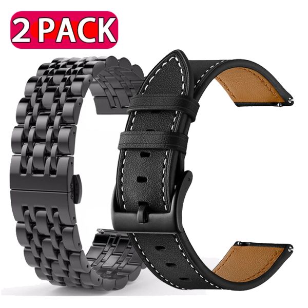 Accessoires Bracelet en cuir pour Xiaomi Watch S2 S1 Active Smart Watch, accessoires en acier inoxydable pour Mi Watch Color 2, ceinture