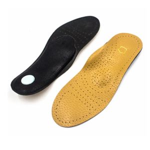 Accessoires en cuir orthopédique semelles pour chaussures Men des femmes Femmes Foot Foot Arch Support XO Pied de jambe Valgus Correcteur Gel Coussin INSERT PAVER
