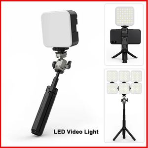 Accessoires Lampe vidéo LED 5 W 6000 K 49 pièces avec 3 sabots froids Mini lumière de remplissage Vlog portable pour trépied de caméra à trou de vis de 1/4 de pouce pour Youtube