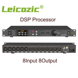 Accessoires Leicozic 8 In8 sur 32 bits processeur DSP Digital Processador de Audio WiFi USB 7band EQ Égaliseur écran touchable