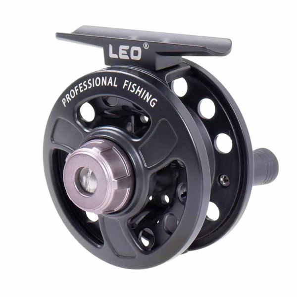 Accessoires LEO FB60 Fishing Reel Full Metal Full / Right Fly Fishing Radel Roue Roue Interchangeable INTERCHANGET INECHED PLISHE