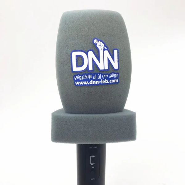 Accessoires Linhupad à usage général imprimer des pare-brise microphone Mic de pare-brise Mic Mic Countes pour journaliste de télévision