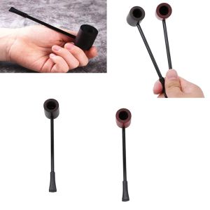 Accessoires Long Briar Pipe multi-choix Straight Smoking Tobacco Pipe Best Briar Wood Pipe 3 mm Filtre Fumer Pipe Pipe