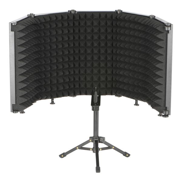 Accessoires LOPS68 / 69 3/5 Panneau Studio Noise acoustique Écran réglable Réduction pliable Sound Absorbant Microphone Wind Shield Broadcast