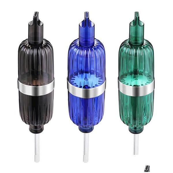 Accessoires LTQ Vapor Necter Collector Hookahs Fumer Pipe à eau Tabac Herbe sèche Dabber Rig avec bol en métal Brûleur à mazout Verre à main Otqir