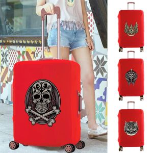 Accessoires Bagage Case Fashion Scratch Resistant Travel Accessoire Cover van toepassing op 1828 inch koffer Skull printtrolley beschermhoezen