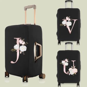Couvre-bagages d'accessoires Cadre de bagages de série rose de 26 lettre