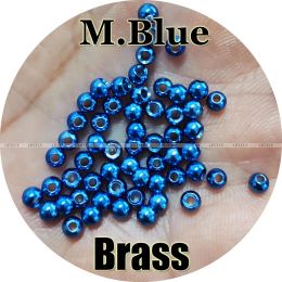 Accessoires M.Blue Couleur, 200 perles de laiton, contre-mine, attachement à la mouche, pêche